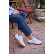  madamra women`s white retro sole detailed sneakers