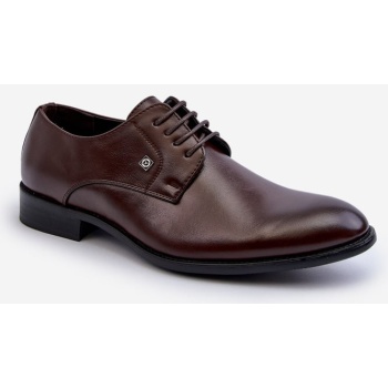 men`s elegant brown shoes jenavee σε προσφορά