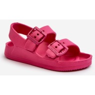  children`s lightweight sandals with buckles big star fuchsia
