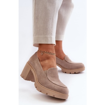 women`s eco suede high-heeled and σε προσφορά