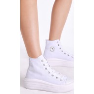 tonny black women`s white comfortable fit thick soled long sports shoes.