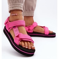  women`s platform sandals lee cooper fuchsia