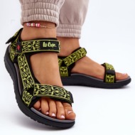  lee cooper lime women`s sandals