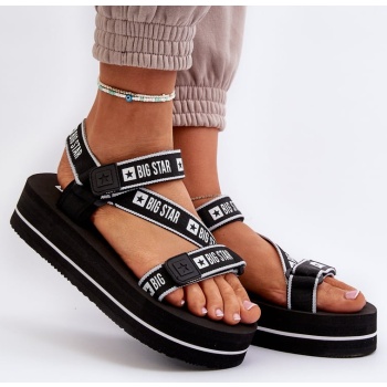 women`s platform sandals big star black σε προσφορά
