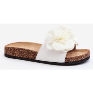  women`s slippers with white flowers by lulania