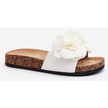 women`s slippers with white flowers by σε προσφορά