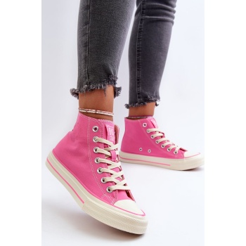 women`s high sneakers big star pink σε προσφορά