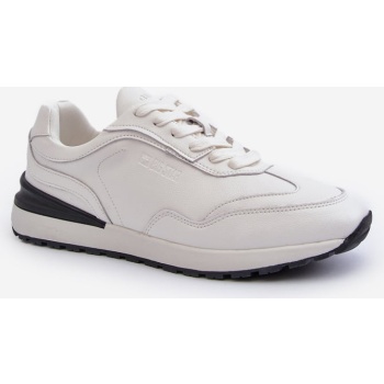 men`s leather sneakers big star white σε προσφορά