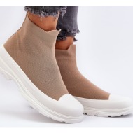  women`s slip-on sock shoes, brown ilanae