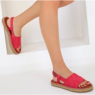  soho fuchsia women`s suede sandals 18940