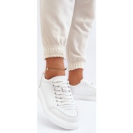  women`s natural leather white dimpna sneakers