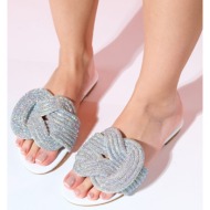  luvishoes obre white stone women`s slippers