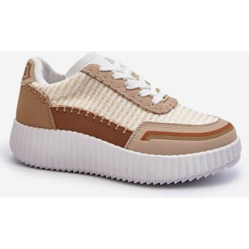 women`s platform sneakers beige redala σε προσφορά