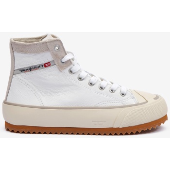 white women`s leather ankle sneakers σε προσφορά