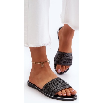 women`s sandals with braided flat σε προσφορά