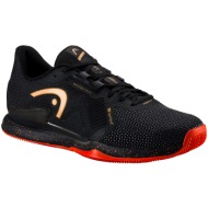  head sprint pro 3.5 sf clay black orange eur 46 men`s tennis shoes