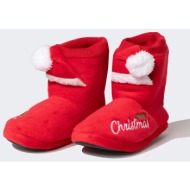  defacto boy christmas themed flat sole home slippers