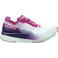  scott speed carbon rc white/carmine pink women`s running shoes