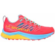  women`s running shoes la sportiva jackal hibiscus/malibu blue