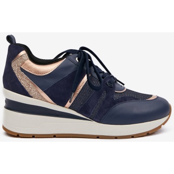 dark blue women`s wedge sneakers with σε προσφορά