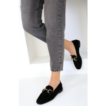 soho women`s black suede flats 18930 σε προσφορά