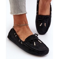  women`s eco suede loafers black anemilda