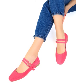 soho women`s fuchsia suede flat shoes σε προσφορά