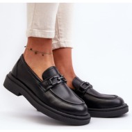  women`s leather loafers black keelana