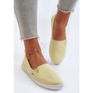  women`s slip-on sneakers yellow adrancia