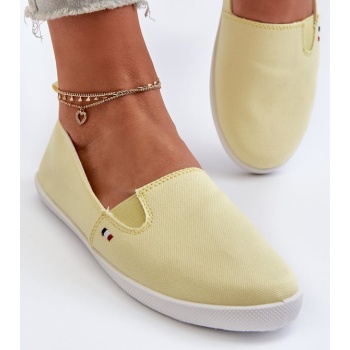 women`s slip-on sneakers yellow adrancia σε προσφορά