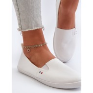  women`s slip-on sneakers white adrancia