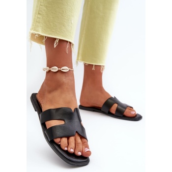 women`s flat slippers with cutouts σε προσφορά