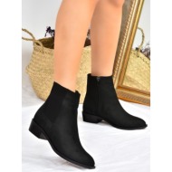  fox shoes women`s black low heel daily boots