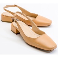  luvishoes state women`s dark beige skin heels shoes