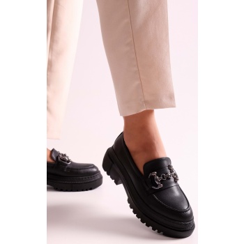 shoeberry women`s rex black skin σε προσφορά