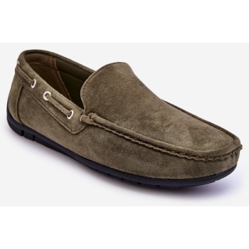 ανδρικό suede boarding moccasins green σε προσφορά