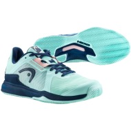  head sprint team 3.5 clay aqua/dark blue eur 41 women`s tennis shoes