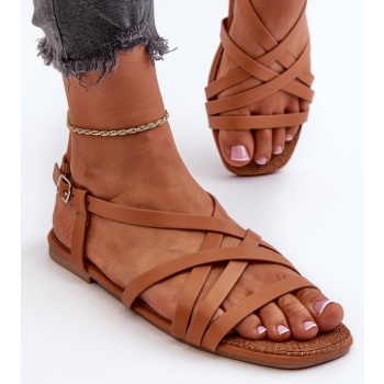 women`s big star camel flat sandals σε προσφορά