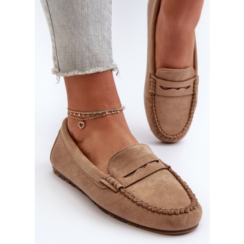 classic women`s suede loafers dark σε προσφορά