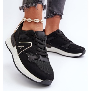 women`s sneakers made of black vinelli σε προσφορά