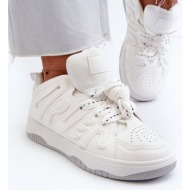  women`s eco leather sneakers white berilla