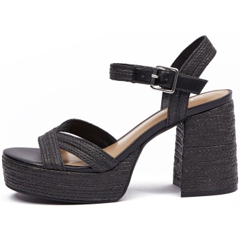 orsay black women`s heeled sandals 