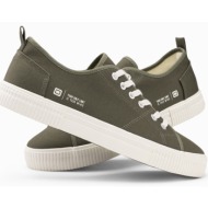  ombre classic men`s basic low sneakers - olive