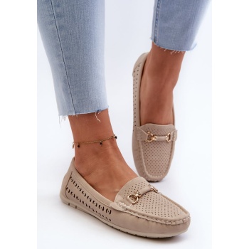 women`s openwork loafers with