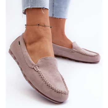 women`s eco suede loafers, purple σε προσφορά