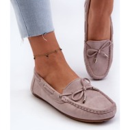  women`s suede loafers purple si passione