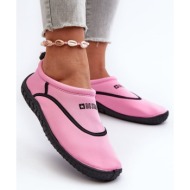  women`s pink big star water shoes