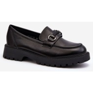  women`s eco leather loafers black ledda