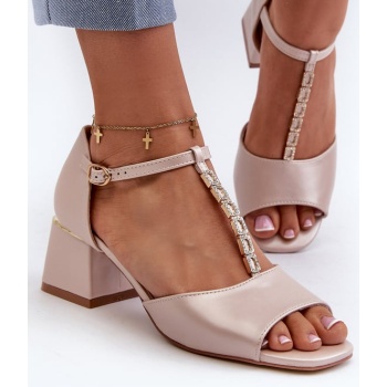 women`s block high heel sandals with σε προσφορά