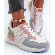  women`s sneakers made of eco leather multicolor kaimans